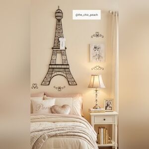 🖤 Bebe Girls Eiffel Tower Metal Wall Decor — NWT 🖤